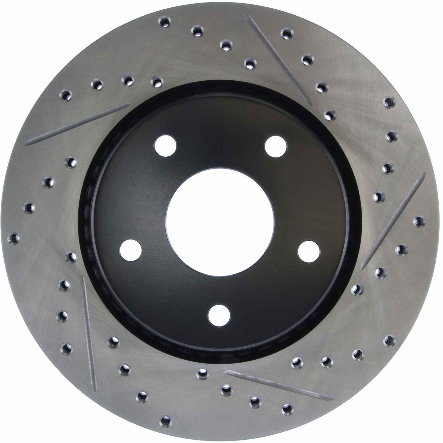 StopTech Sport Drilled/Slotted Brake Rotor; Front Left