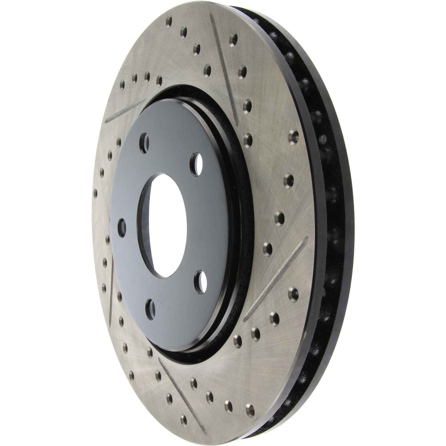 StopTech Sport Drilled/Slotted Brake Rotor; Front Left