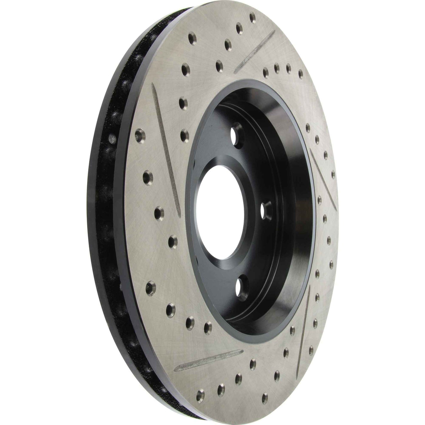 StopTech Sport Drilled/Slotted Brake Rotor; Front Left