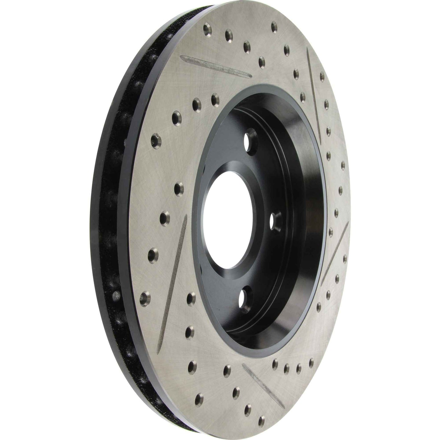StopTech Sport Drilled/Slotted Brake Rotor; Front Right