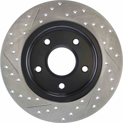 StopTech Sport Drilled/Slotted Brake Rotor; Rear Left