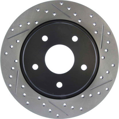 StopTech Sport Drilled/Slotted Brake Rotor; Rear Left