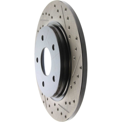 StopTech Sport Drilled/Slotted Brake Rotor; Rear Left