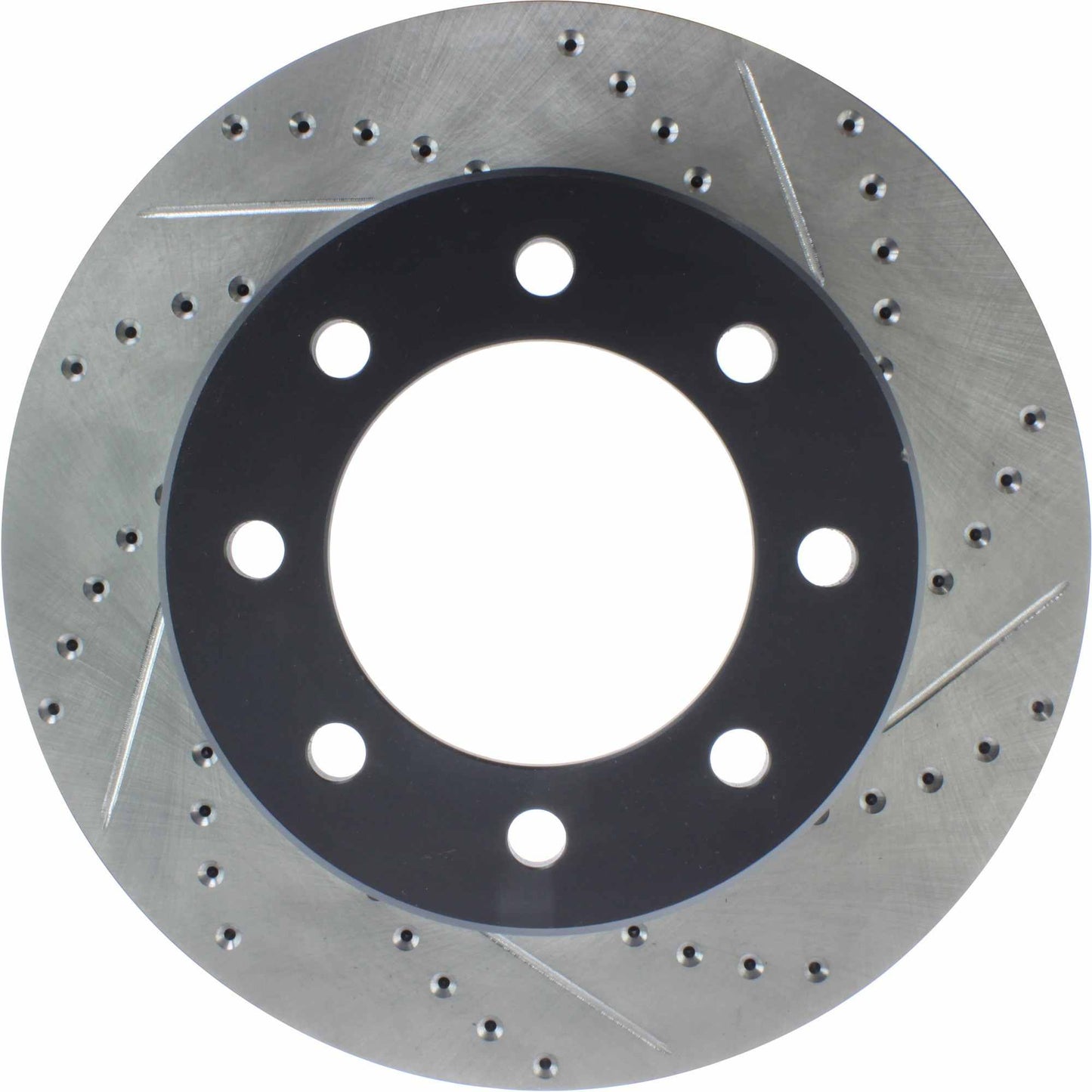 StopTech Sport Drilled/Slotted Brake Rotor; Front Left