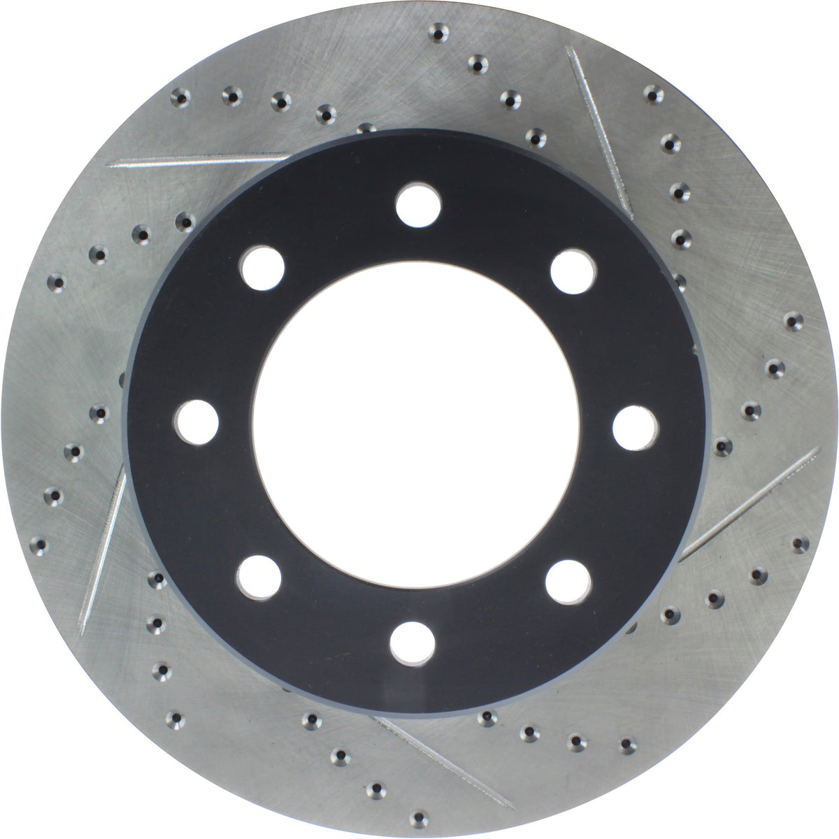 StopTech Sport Drilled/Slotted Brake Rotor; Front Left