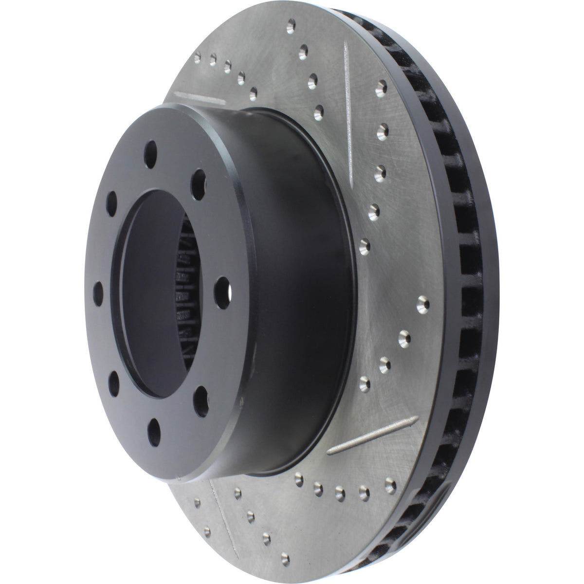 StopTech Sport Drilled/Slotted Brake Rotor; Front Left