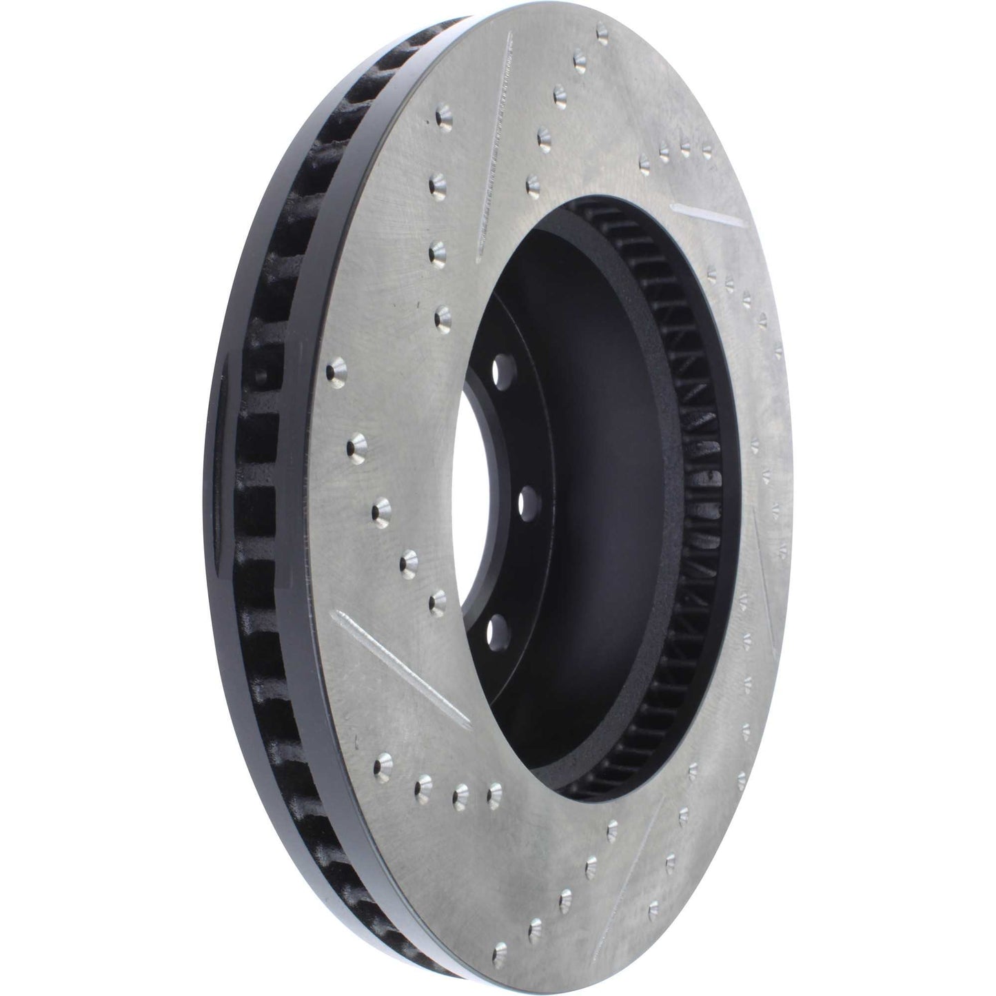 StopTech Sport Drilled/Slotted Brake Rotor; Front Left