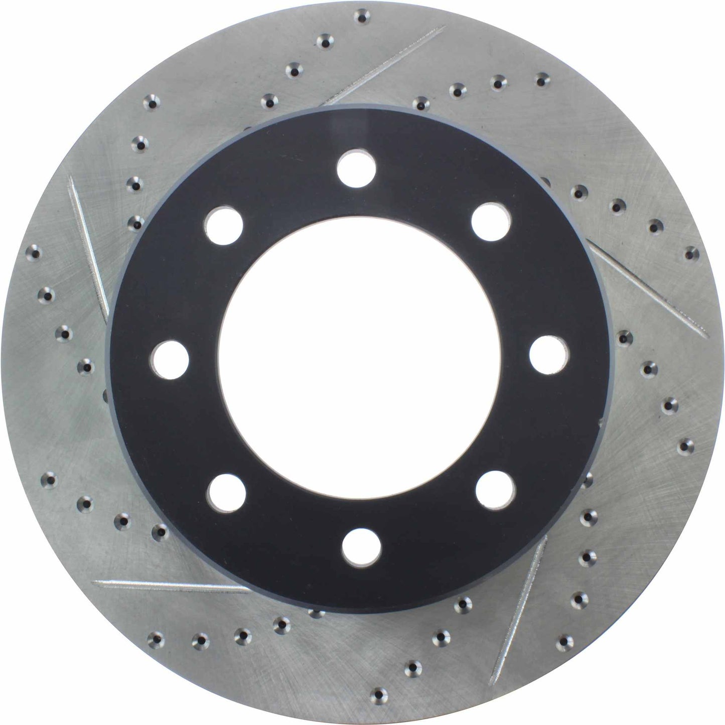 StopTech Sport Drilled/Slotted Brake Rotor; Front Right