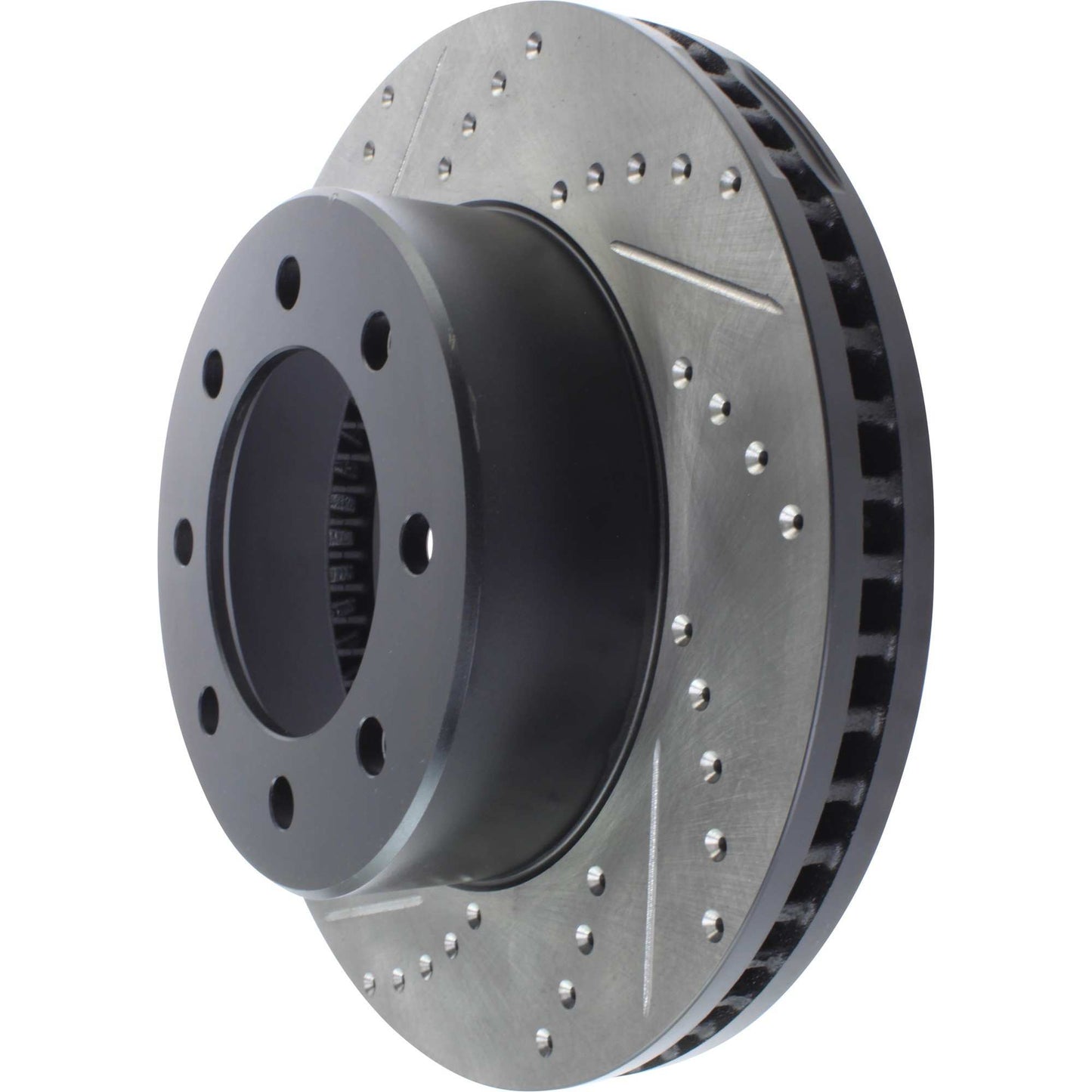 StopTech Sport Drilled/Slotted Brake Rotor; Front Right