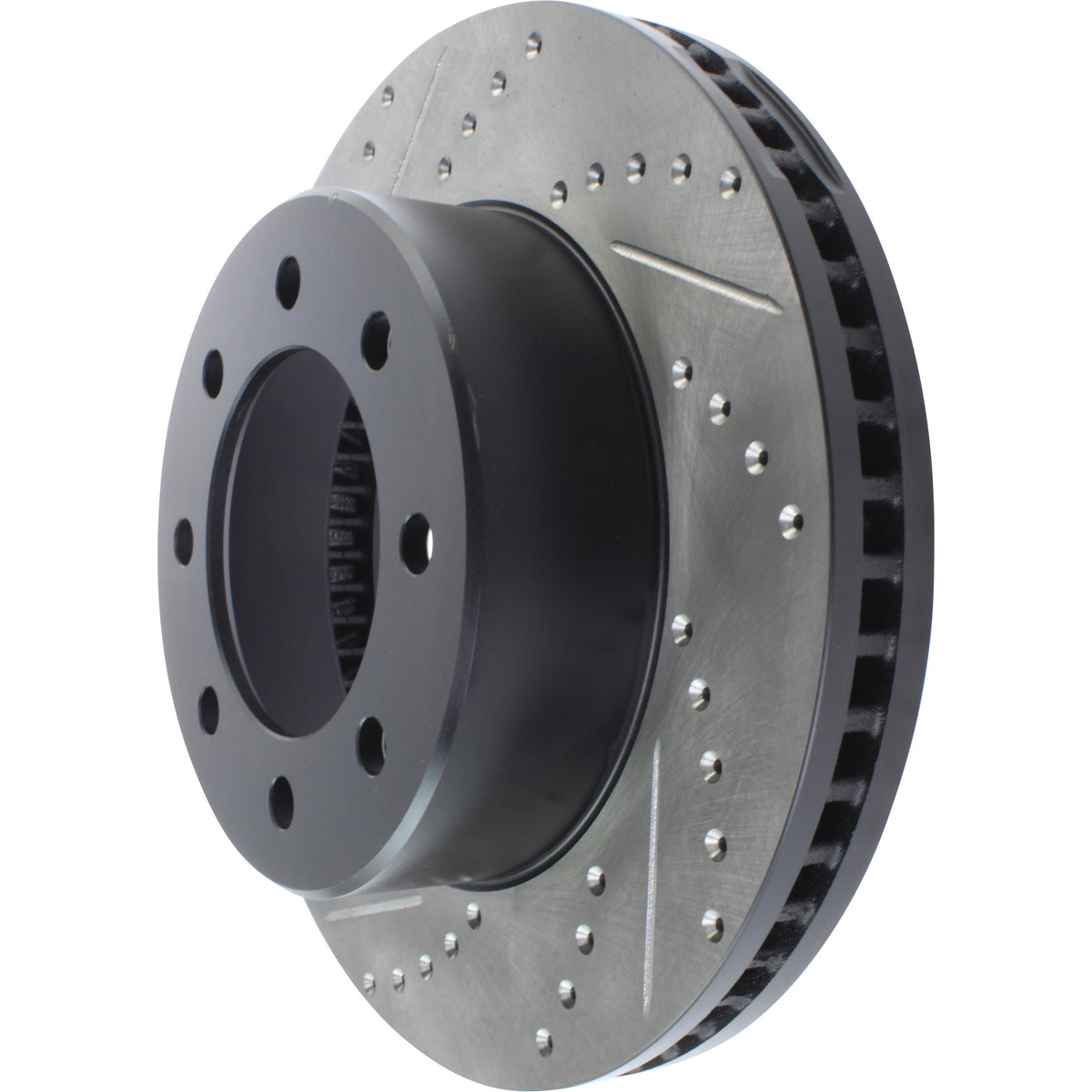 StopTech Sport Drilled/Slotted Brake Rotor; Front Right
