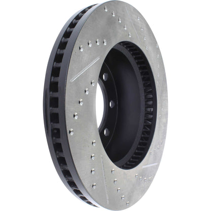 StopTech Sport Drilled/Slotted Brake Rotor; Front Right