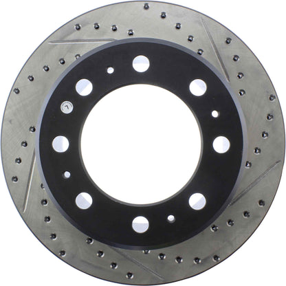 StopTech 09-18 Dodge Ram 2500 Cryo Drilled and Slotted Sport Left Rear Rotor 127.67080CL