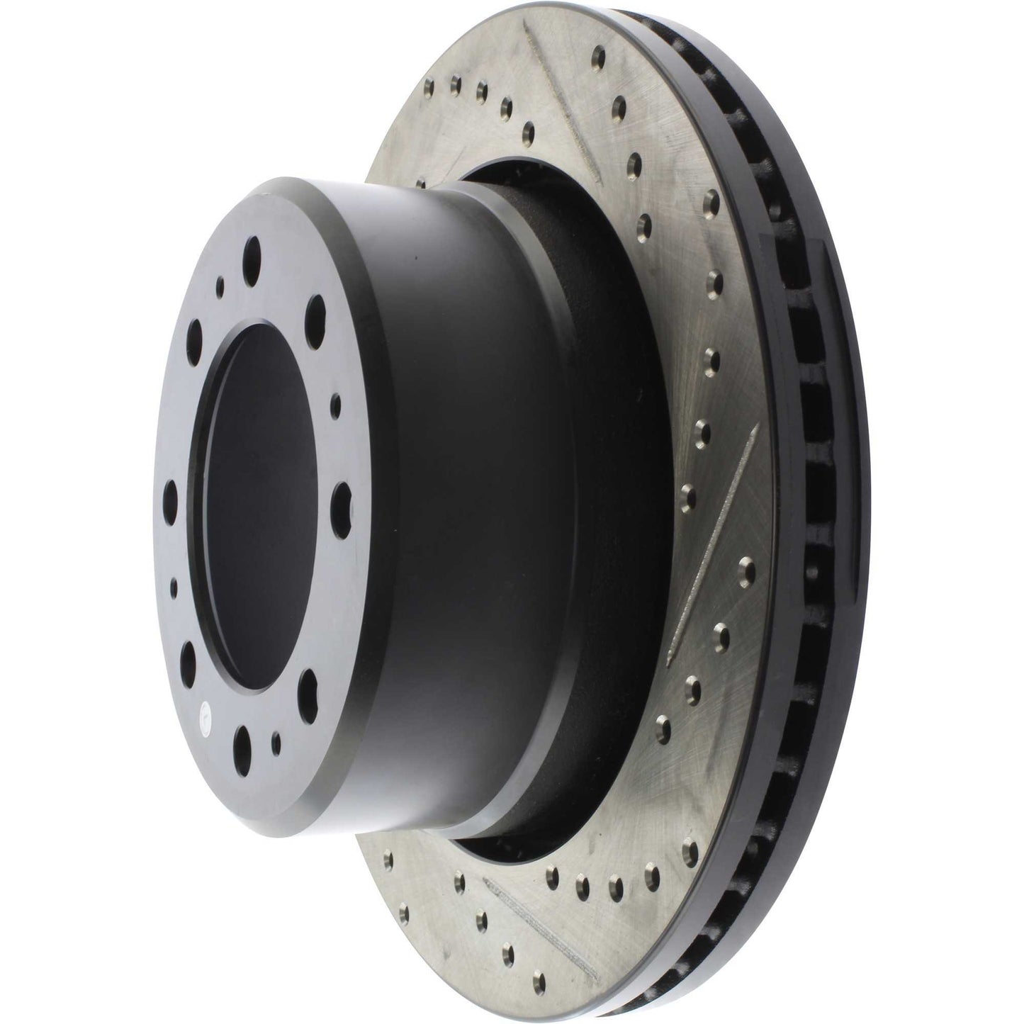 StopTech 09-18 Dodge Ram 2500 Cryo Drilled and Slotted Sport Left Rear Rotor 127.67080CL