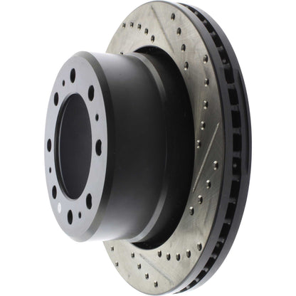 StopTech 09-18 Dodge Ram 2500 Cryo Drilled and Slotted Sport Left Rear Rotor 127.67080CL
