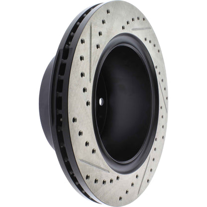 StopTech 09-18 Dodge Ram 2500 Cryo Drilled and Slotted Sport Left Rear Rotor 127.67080CL
