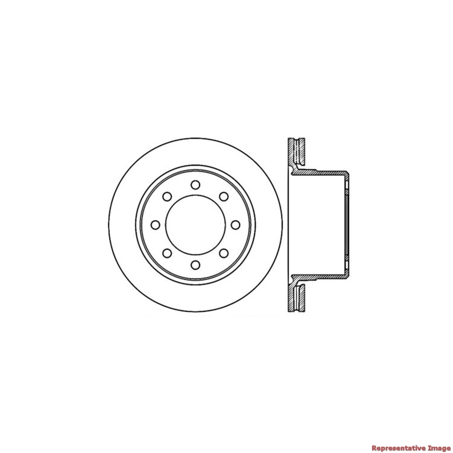 StopTech Sport Drilled & Slotted Rotor - Front Left 127.67080R