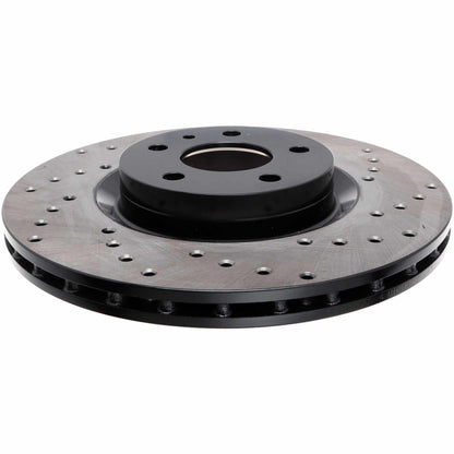 StopTech Sport Cryo Cross Drilled Brake Rotor; Rear Left