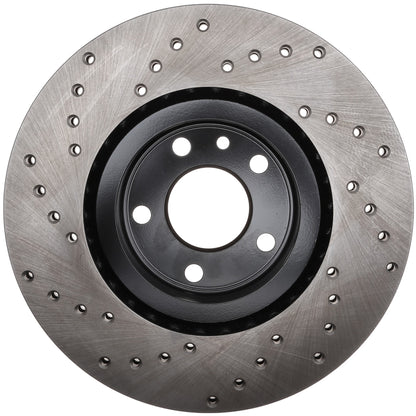 StopTech Sport Cryo Cross Drilled Brake Rotor; Rear Left