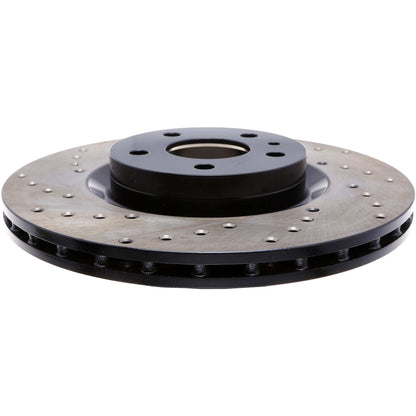 StopTech Sport Cryo Cross Drilled Brake Rotor; Rear Right