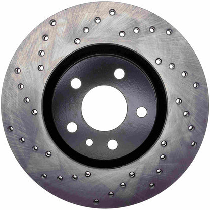 StopTech Sport Cryo Cross Drilled Brake Rotor; Rear Right