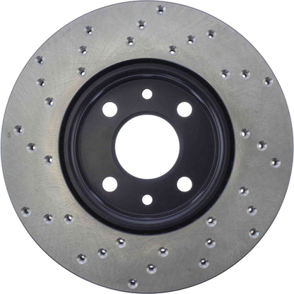 StopTech Sport Cryo Cross Drilled Brake Rotor; Front Right