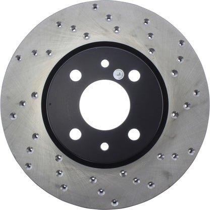 StopTech Sport Cryo Cross Drilled Brake Rotor; Front Right
