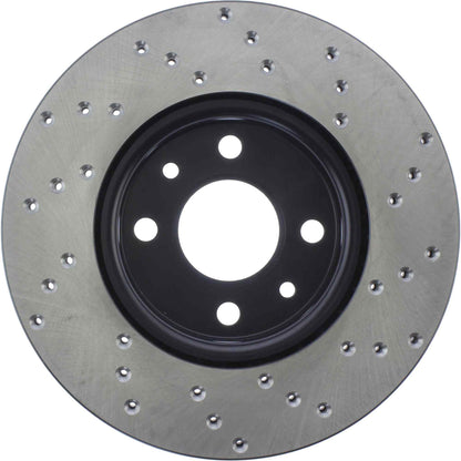 StopTech Sport Cryo Cross Drilled Brake Rotor; Rear Left