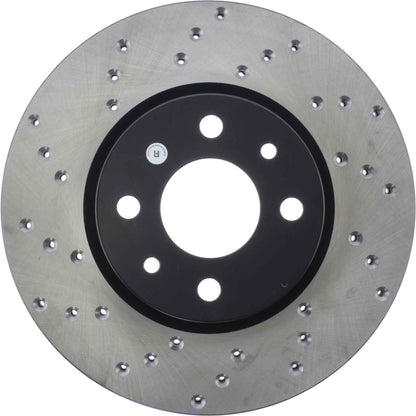 StopTech Sport Cryo Cross Drilled Brake Rotor; Rear Left