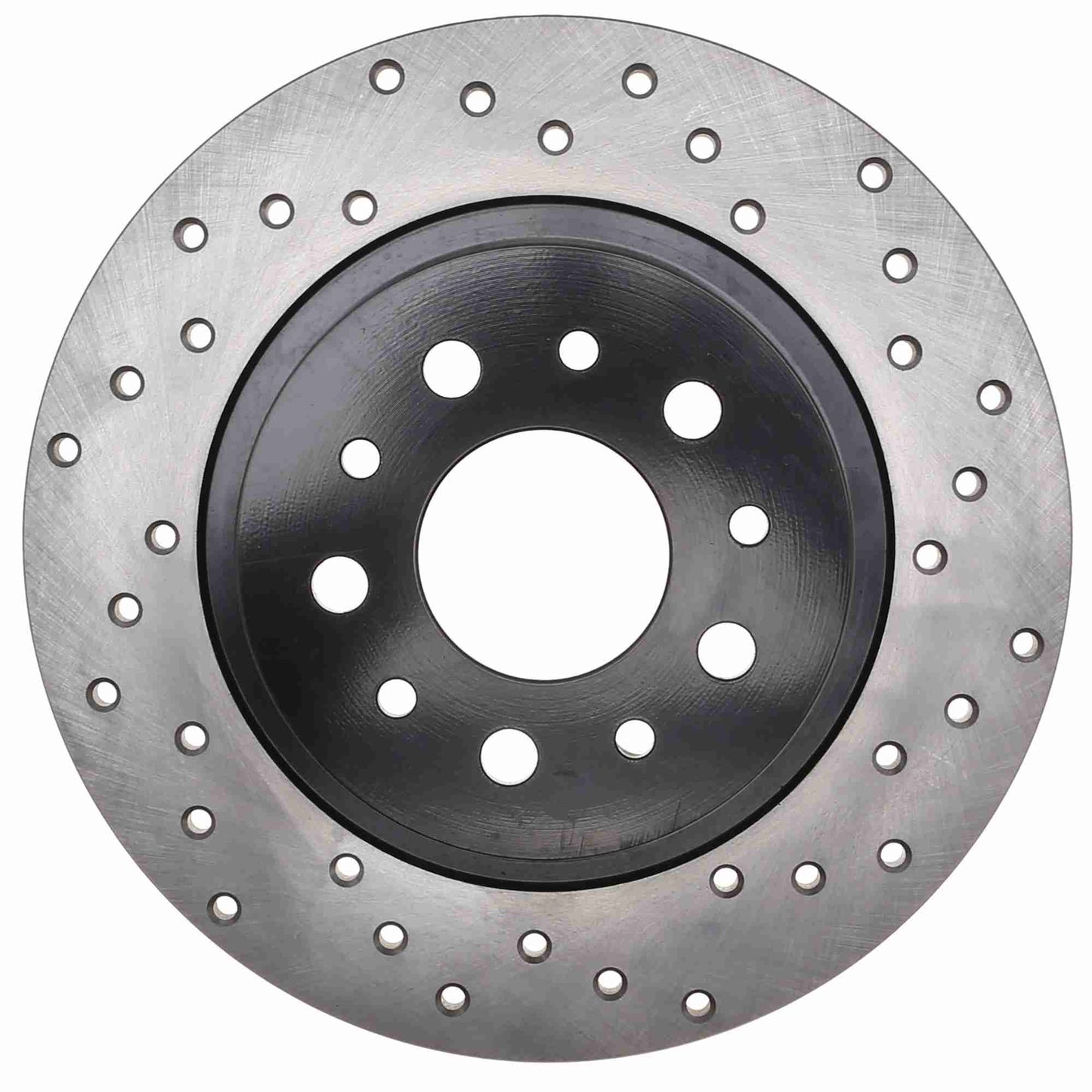 Stoptech 14-19 Fiat 500  Sport Cross Drilled Sport Left Rotor 128.04003L