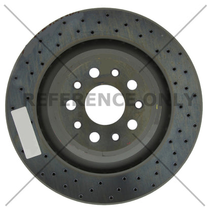 Stoptech Centric 14-16 Maserati Quattroporte SportStop Drilled Rear Rotor 128.07005