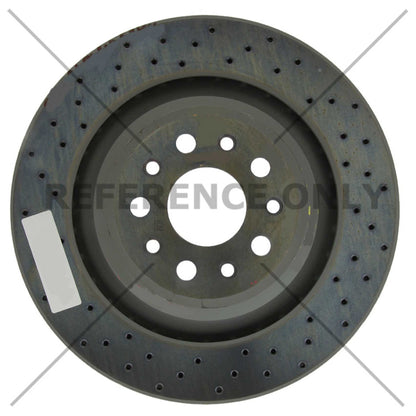 Stoptech Centric 14-16 Maserati Quattroporte SportStop Drilled Rear Rotor 128.07005