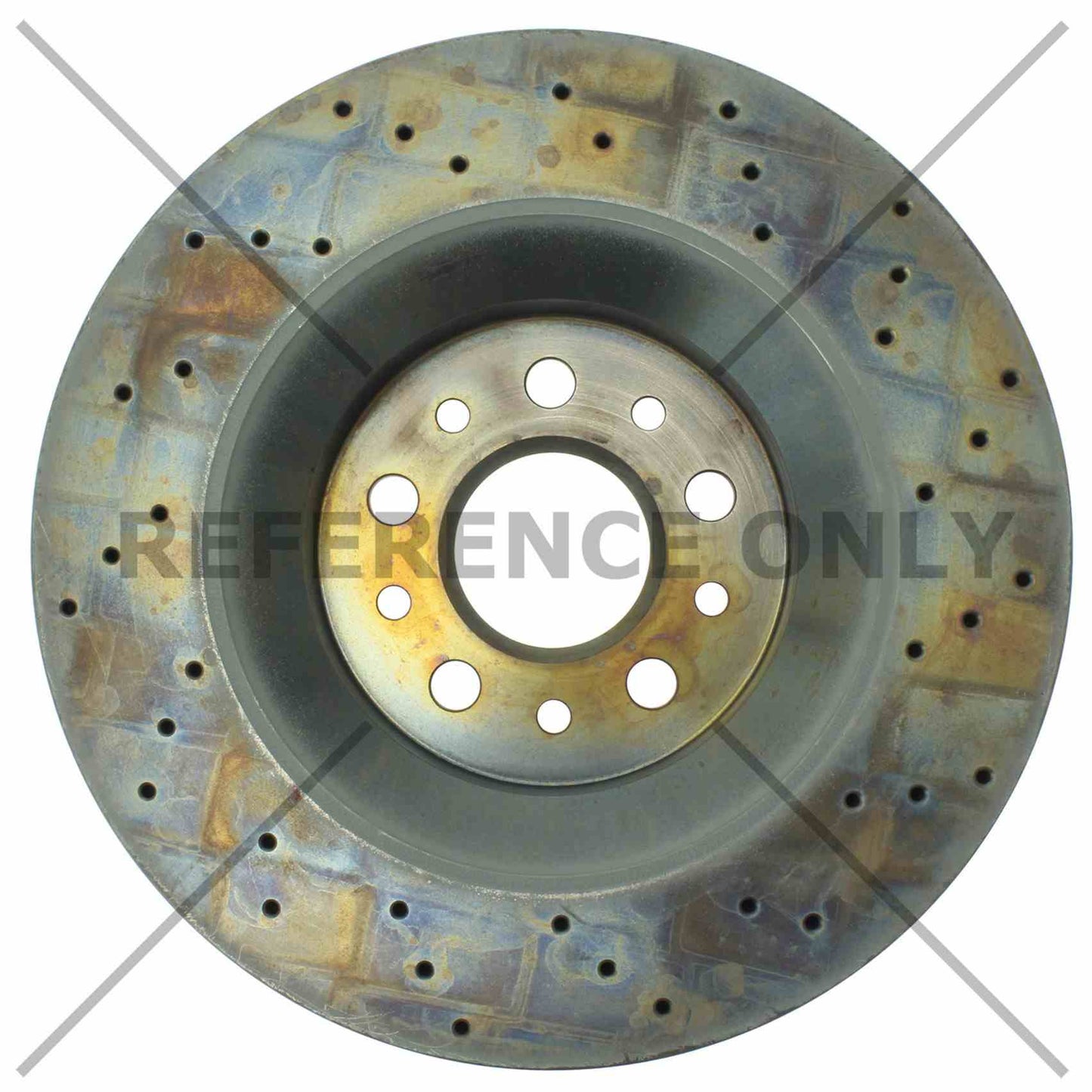 Centric Parts Disc Brake Rotor Premium OE Style Drilled with Electrocoating Finish for 2017 Maserati Ghibli, 2018-2017 Levante, 2017 Quattroporte 128.07011