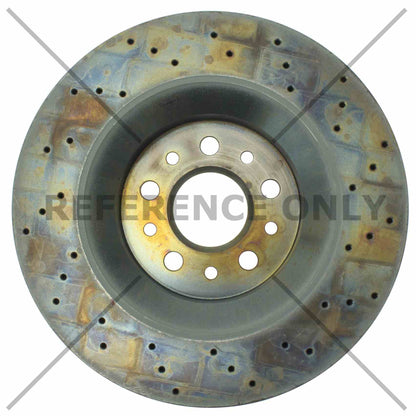 Centric Parts Disc Brake Rotor Premium OE Style Drilled with Electrocoating Finish for 2017 Maserati Ghibli, 2018-2017 Levante, 2017 Quattroporte 128.07011