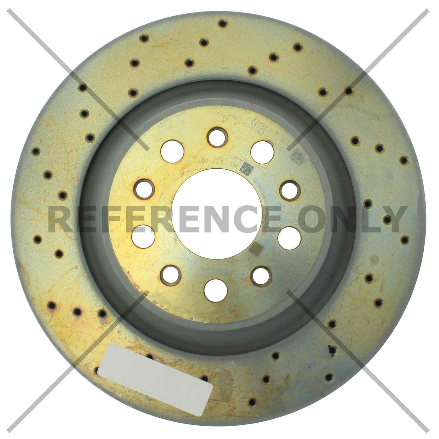 Centric Parts Disc Brake Rotor Premium OE Style Drilled with Electrocoating Finish for 2017 Maserati Ghibli, 2018-2017 Levante, 2017 Quattroporte 128.07011