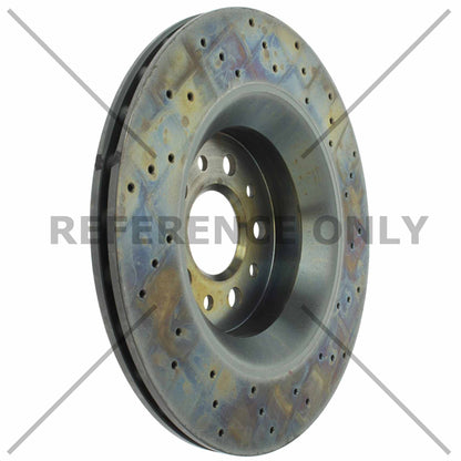 Centric Parts Disc Brake Rotor Premium OE Style Drilled with Electrocoating Finish for 2017 Maserati Ghibli, 2018-2017 Levante, 2017 Quattroporte 128.07011