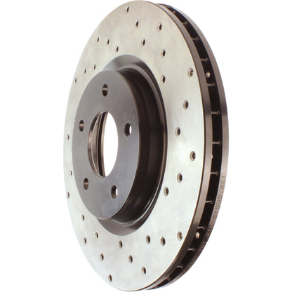 StopTech Sport Cryo Cross Drilled Brake Rotor; Front Right
