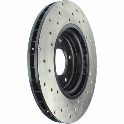 StopTech Sport Cryo Cross Drilled Brake Rotor; Front Right