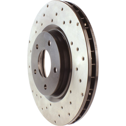 StopTech Sport Cryo Cross Drilled Brake Rotor; Rear Left