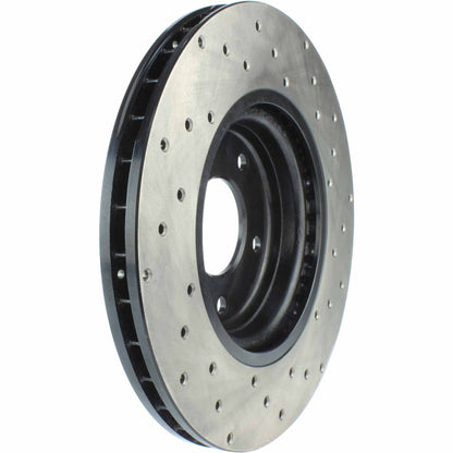 StopTech Sport Cryo Cross Drilled Brake Rotor; Rear Left