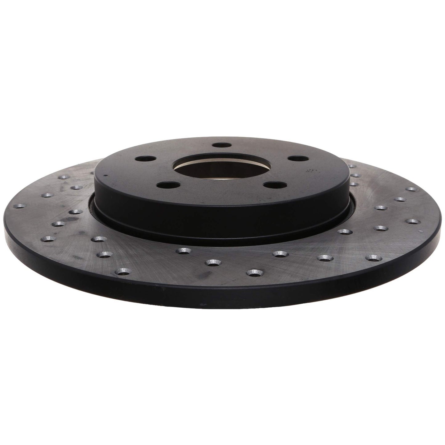 StopTech 02-08 Jaguar X-Type Drilled Sport Rear Left Rotor 128.20017L