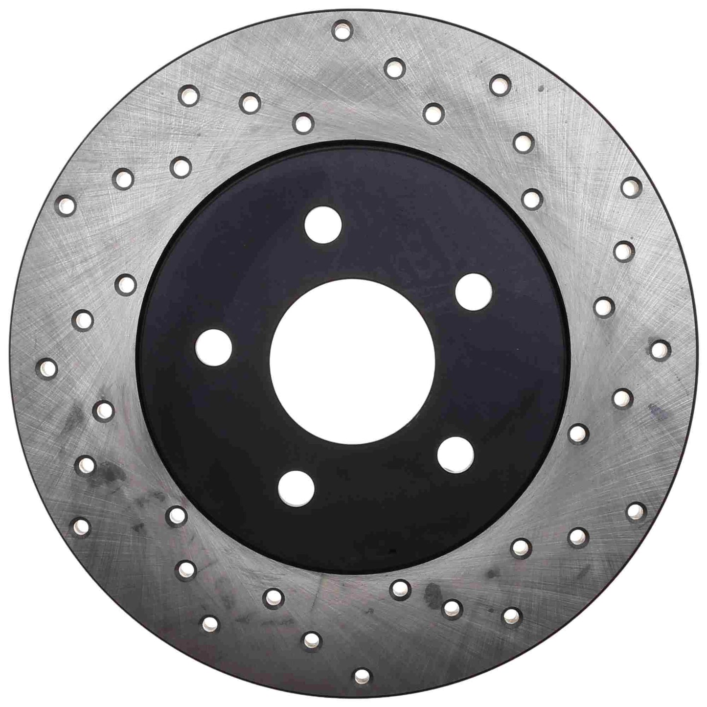 StopTech 02-08 Jaguar X-Type Drilled Sport Rear Left Rotor 128.20017L