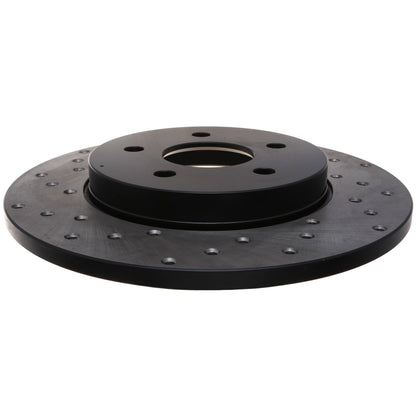 StopTech 02-08 Jaguar X-Type Drilled Sport Rear Right Rotor 128.20017R