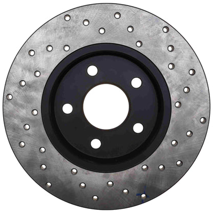 StopTech 02-08 Jaguar X-Type Drilled Sport Rear Right Rotor 128.20017R