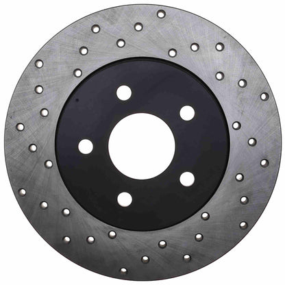 StopTech 02-08 Jaguar X-Type Drilled Sport Rear Right Rotor 128.20017R