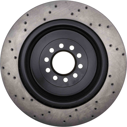 StopTech Sport Cryo Cross Drilled Brake Rotor; Front Right