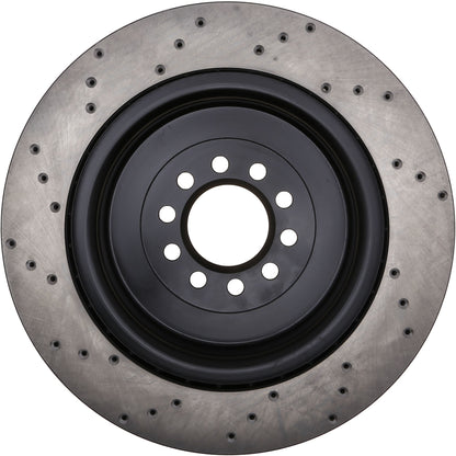 StopTech Sport Cryo Cross Drilled Brake Rotor; Front Right