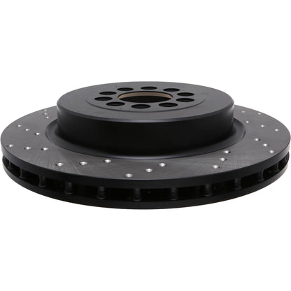 StopTech Sport Cryo Cross Drilled Brake Rotor; Front Left