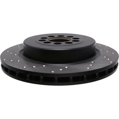 StopTech Sport Cryo Cross Drilled Brake Rotor; Front Left