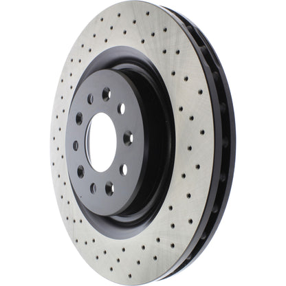 Centric Parts Disc Brake Rotor Premium OE Style Drilled with Electrocoating for 2003-2002 Jaguar Vanden Plas 2003-2000 XKR 128.20020