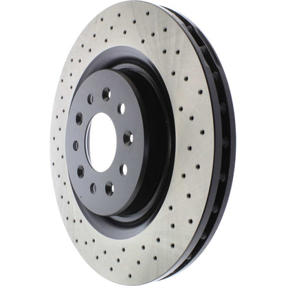 Centric Parts Disc Brake Rotor Premium OE Style Drilled with Electrocoating for 2003-2002 Jaguar Vanden Plas 2003-2000 XKR 128.20020